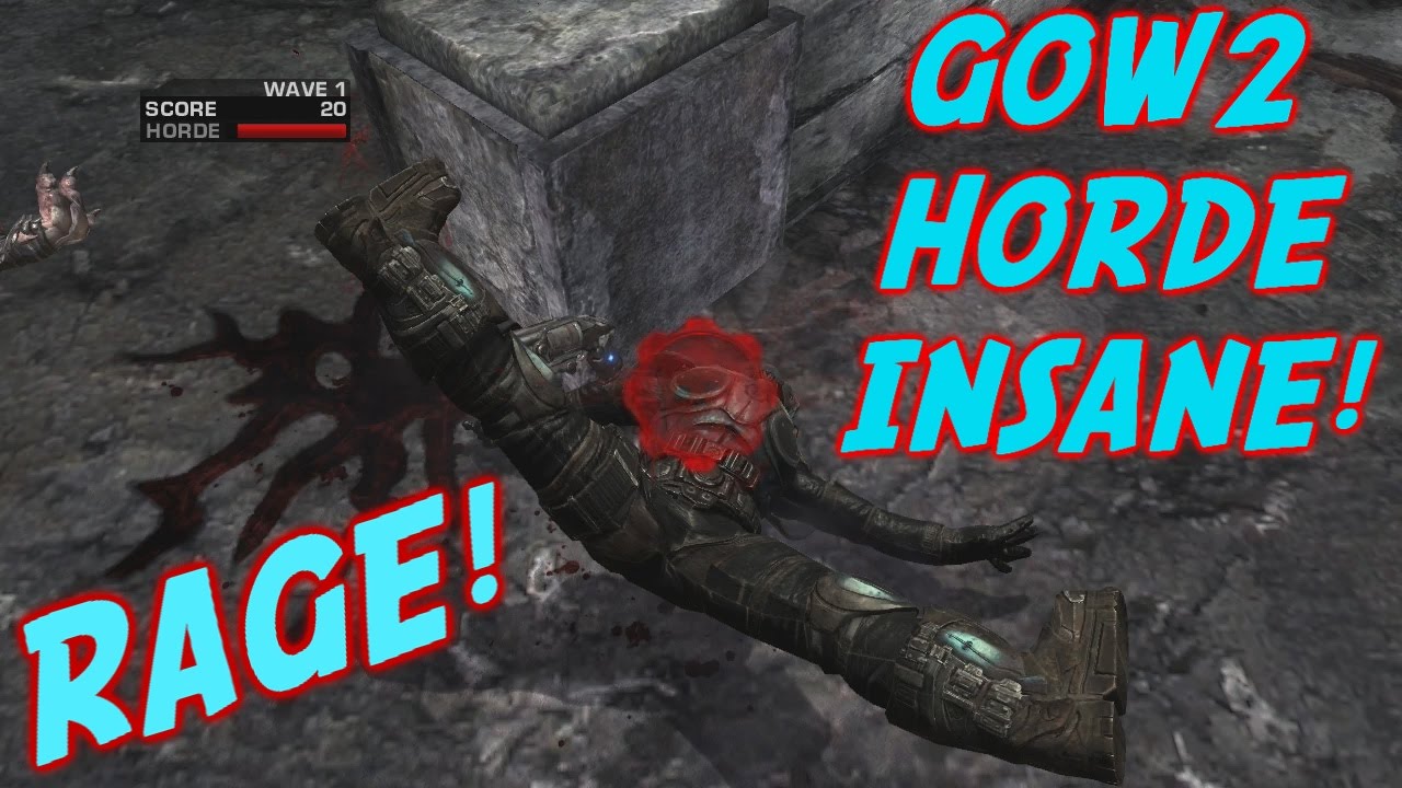RAGE ON FLOOD! (Gears of War 2) Horde on Insane Live Gameplay!
