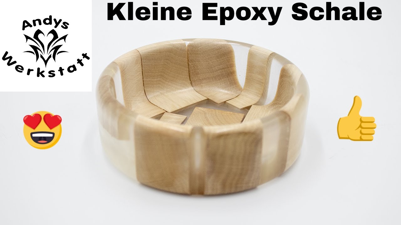 Epoxy / Weißbuche Schale drechseln / Kleines Projekt mit Epoxydharz Resin