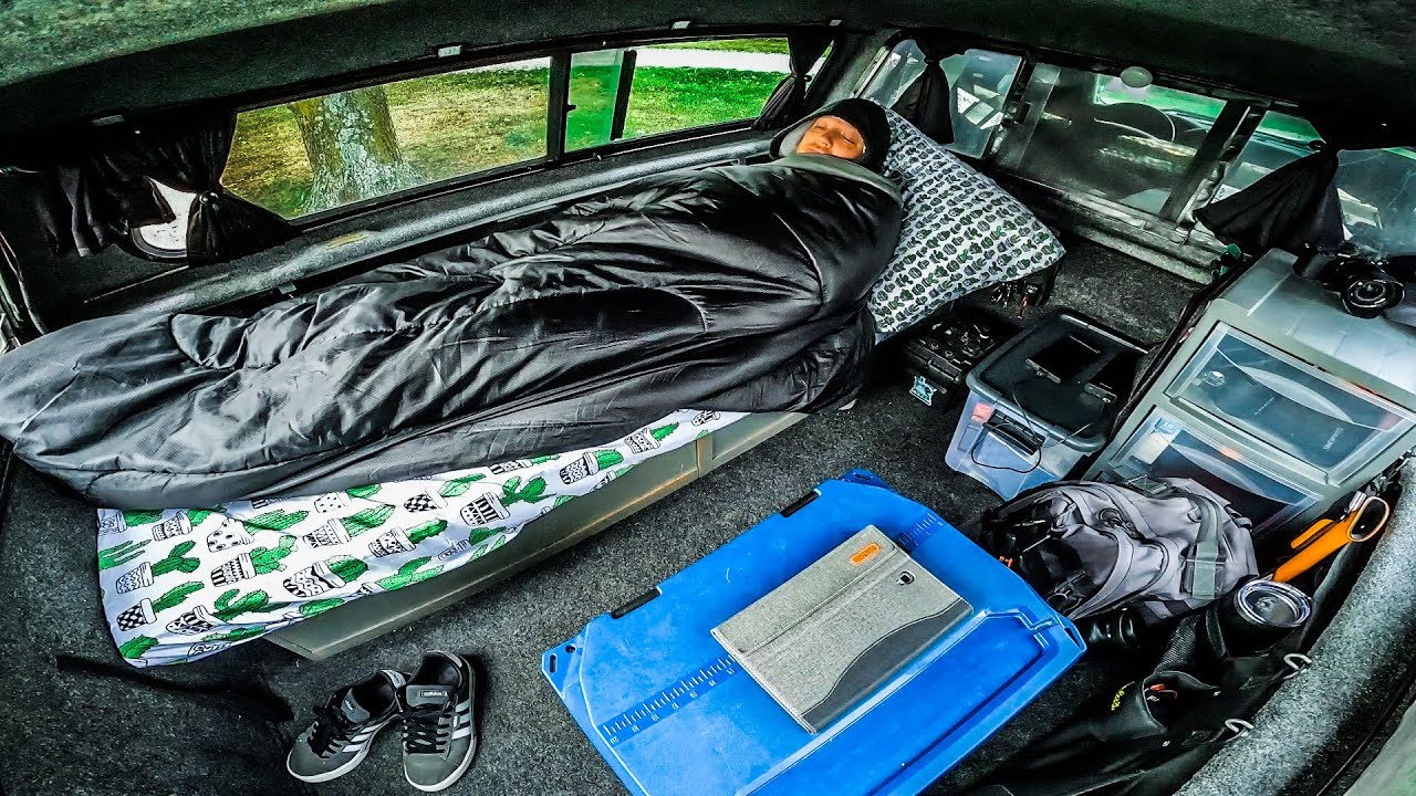 Truck Camping In The Rain - Bacon Chicken & Asparagus