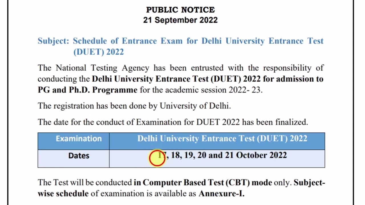 DU PG Entrance Exam Date 2022 आ गया 🔥| DU Admission 2022 Update | Delhi University PG Entrance exam