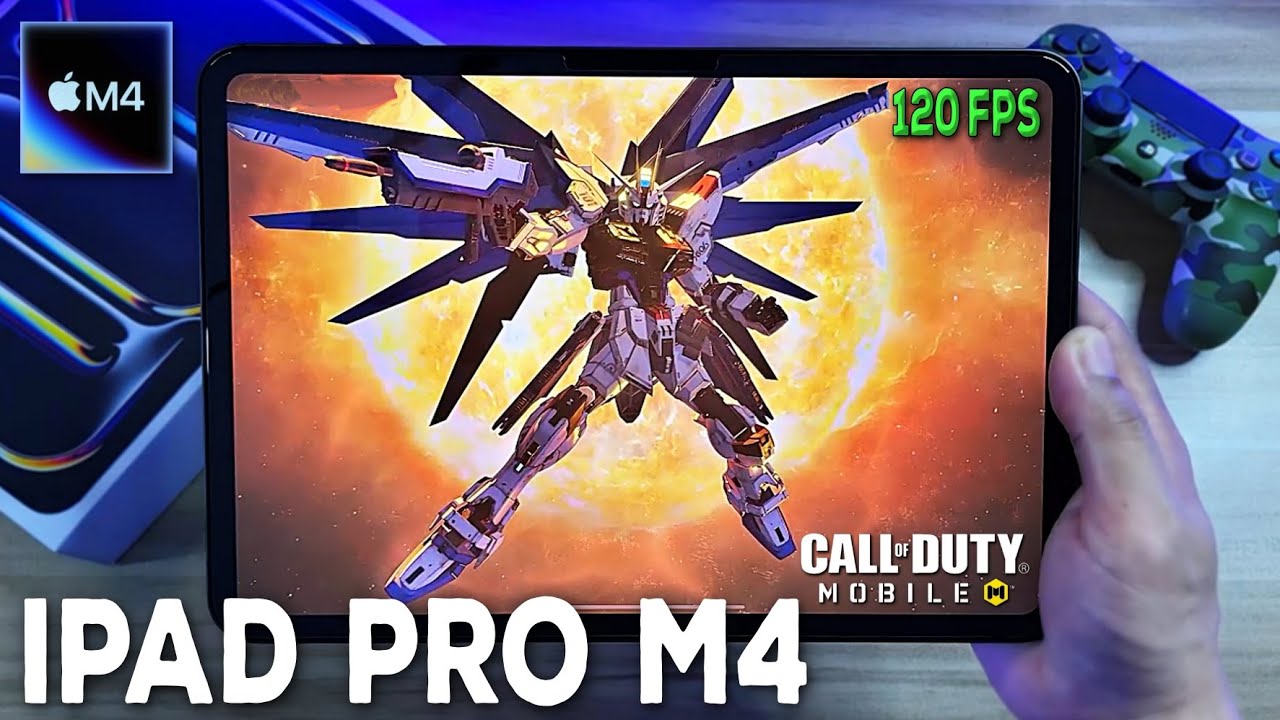 iPad Pro M4 Unboxing & Gaming Test | MOST POWERFUL TABLET IN 2025? (MAX GRAPHICS + HANDCAM *120 FPS)