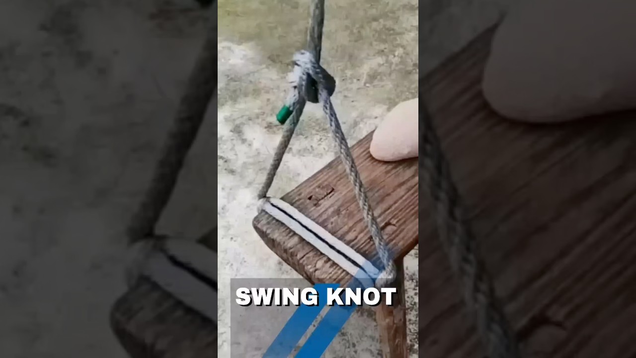 How to Make a Strong and Durable Swing Knot #rope #tips #technique