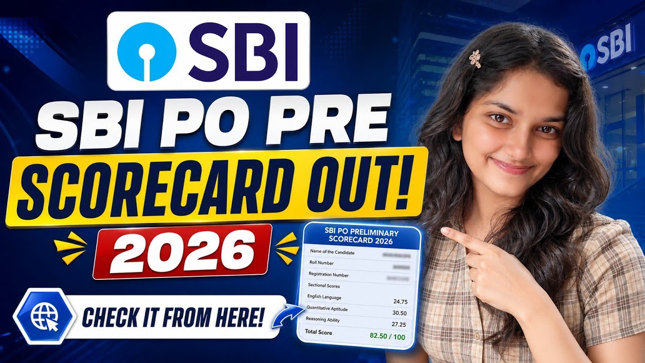 SBI PO SCORECARD 2026 OUT #SBIPO #IBPSPO 