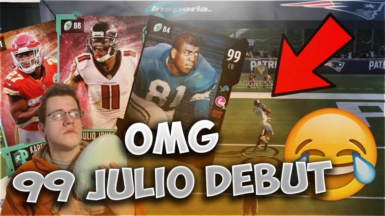 99 Julio Jones And Kareem Hunt Debut! Julio Destroys This Mans Team - Madden 18 Ultimate Team Mut 18