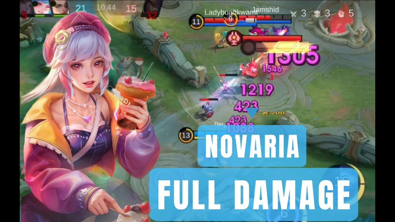 FIRST NOVARIA GAMEPLAY⁉️ #mlbbid #mobilelegends