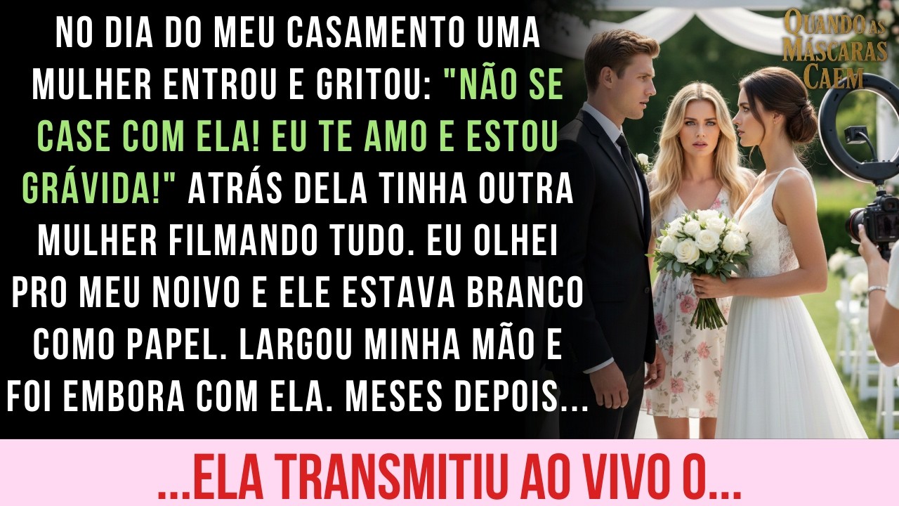 NO DIA DO MEU CASAMENTO UMA MULHER QUE EU NUNCA VI NA VIDA GRITOU PRO MEU NOIVO NÃO SE CASAR...