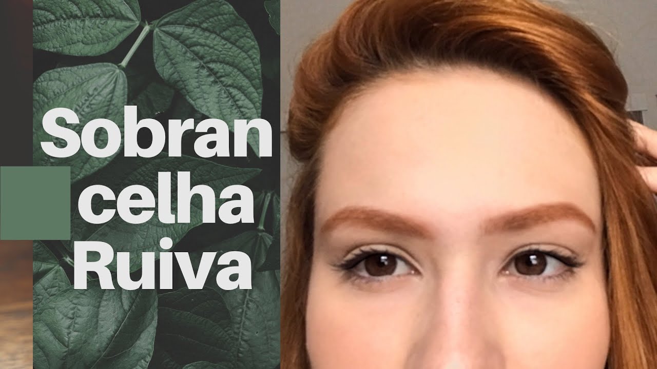 Como Pintar a Sobrancelha de Ruivo em Casa
