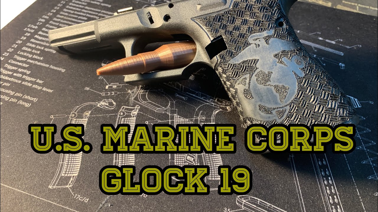 U.S. Marines Glock 19 Custom Stippling