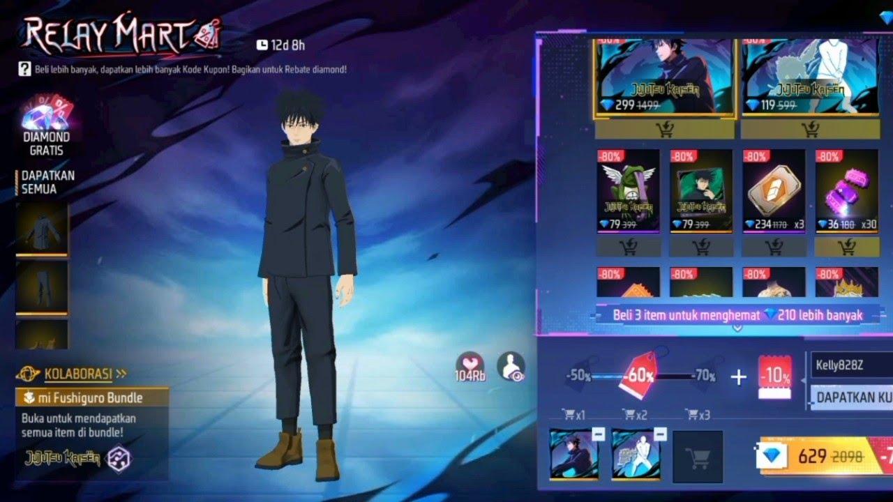Borong Event Relay Mart #freefire #jujutsukaisen #masukberanda #viral 