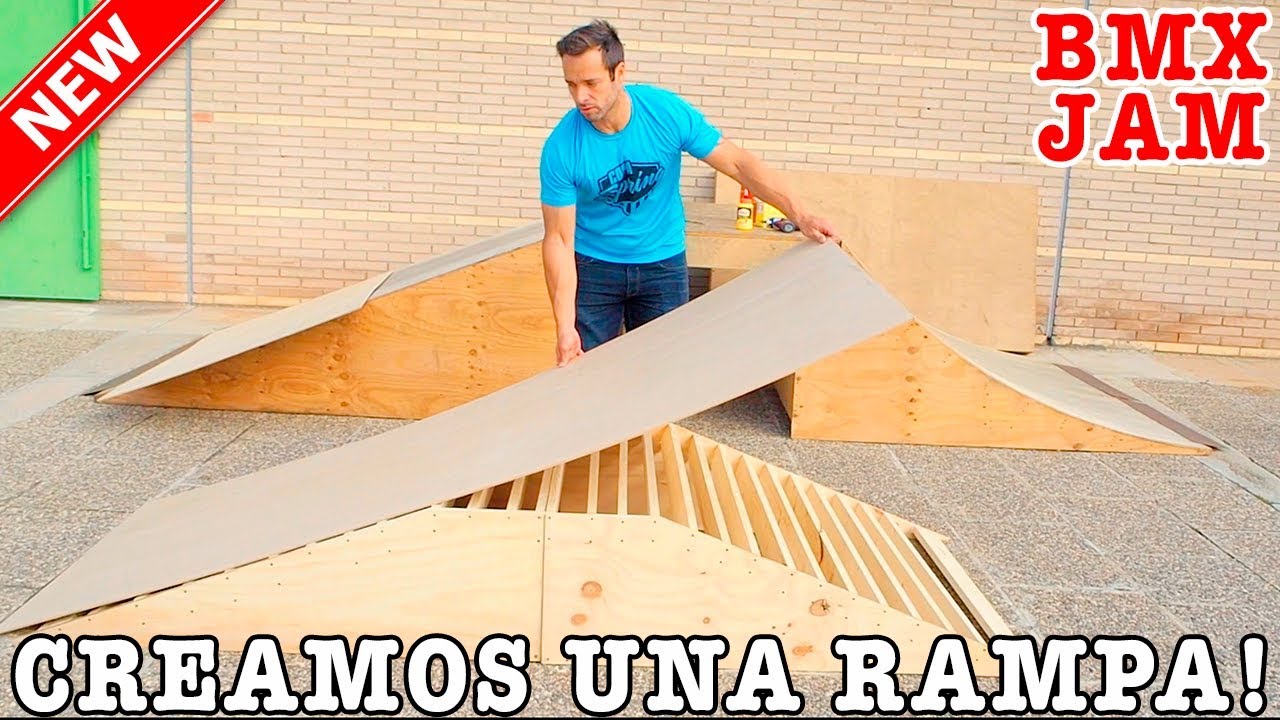 FABRICAMOS UNA RAMPA DE MADERA PARA BMX - Vamos a una quedada de bmx!!