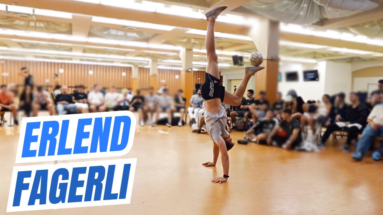 Erlend Fagerli training at superball 2024