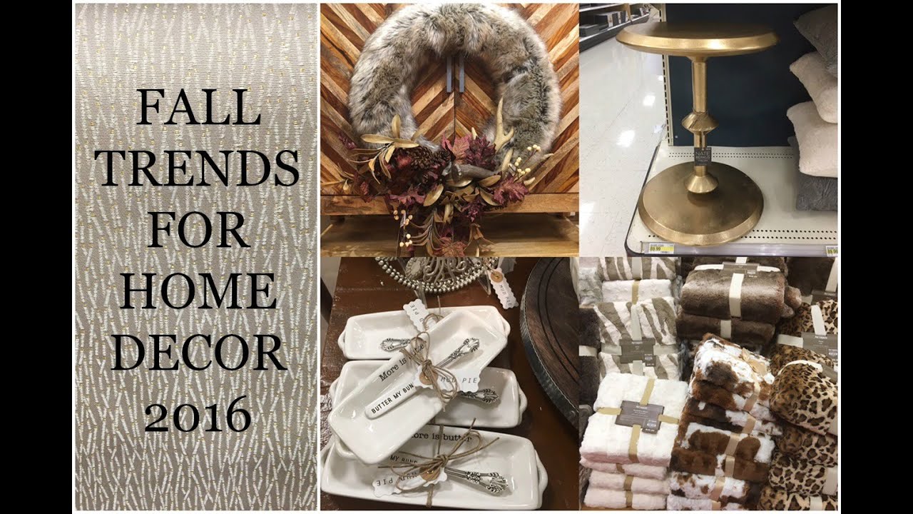 NEW!  Interior Design:  Fall Trends 2016