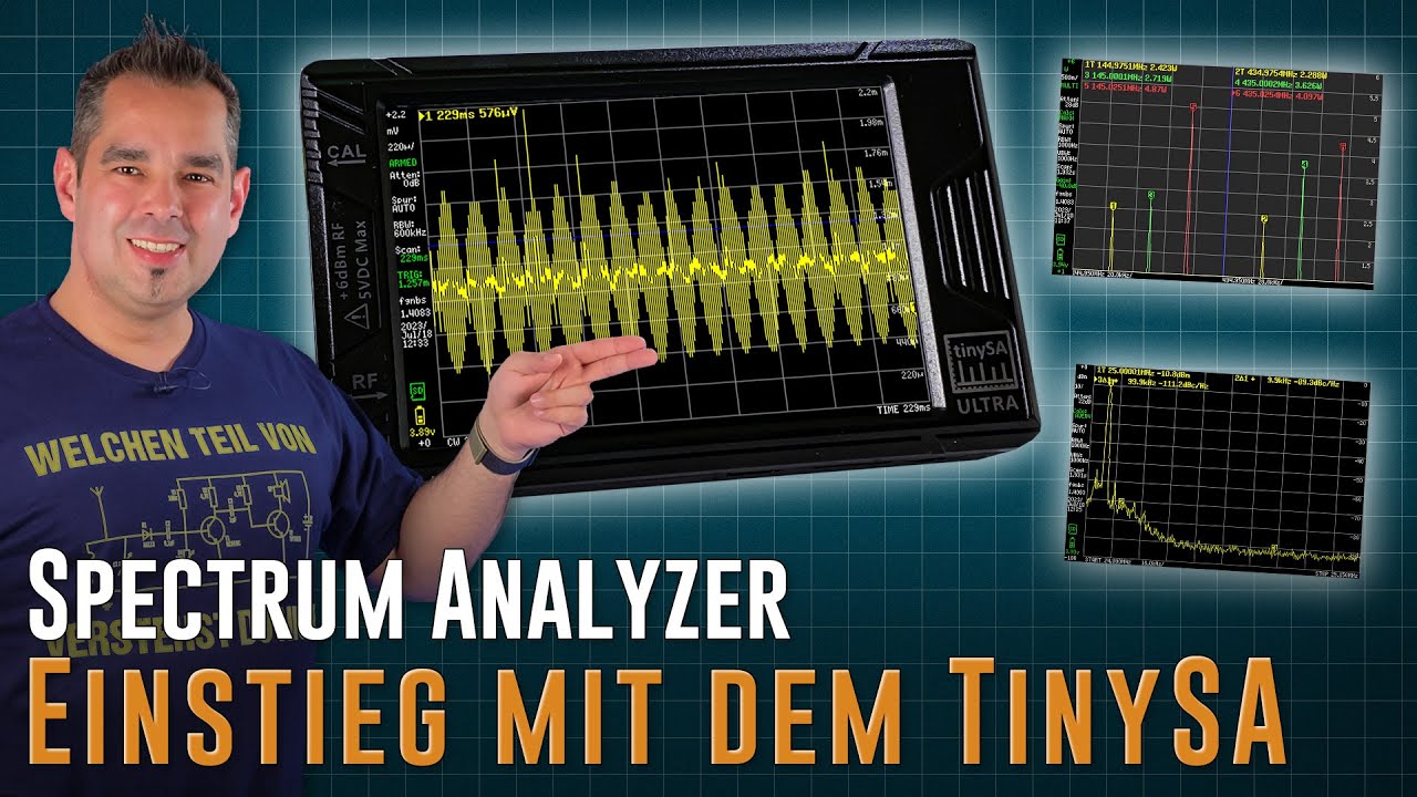 Spektrumanalysator 📈 TinySA Praxis - Sendeleistung, Zero Span, Phase Noise