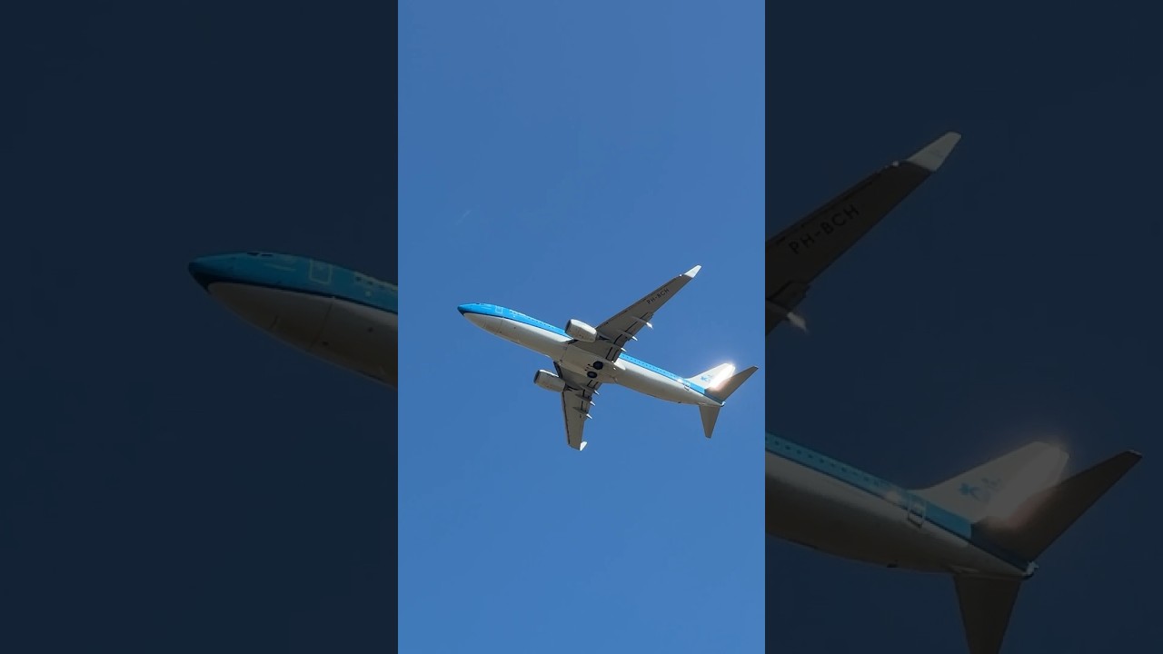 KLM 737-800 departing Brussels to Amsterdam #aviation