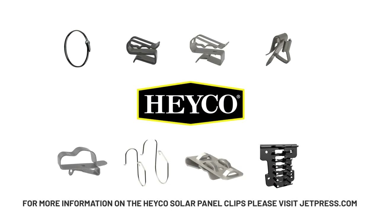 HEYCO® Solar Panel Clips | JET PRESS