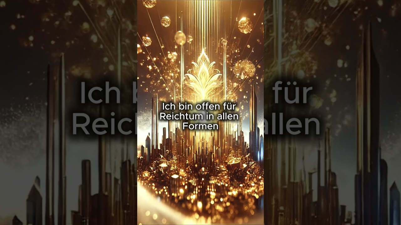 Ich bin offen für Reichtum in allen Formen