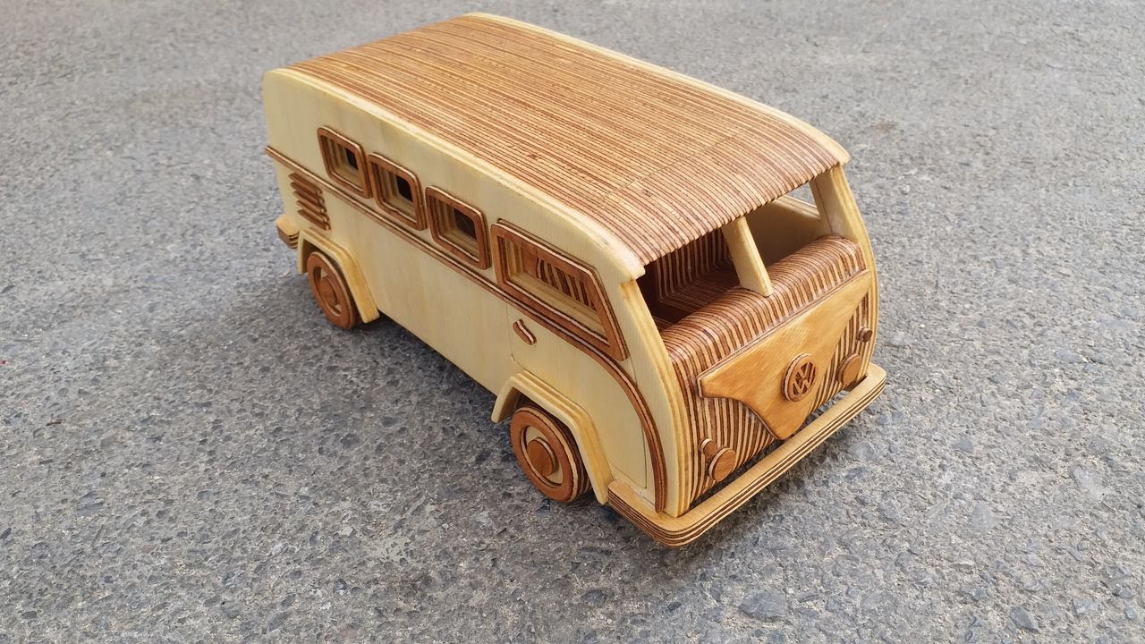 VW Minibüs Yapımı / VW Camper Van Vintage / Wood toy Making / Scroll Saw / Kıl Testere / Woodworking