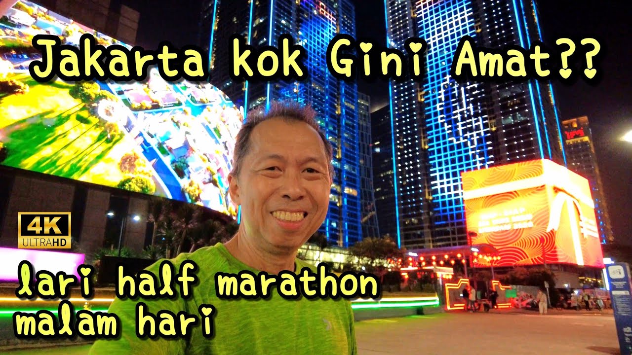 Jakarta Makin Gemerlap | Blok M Super Ramai | Lari Half Marathon Pertama di 2026