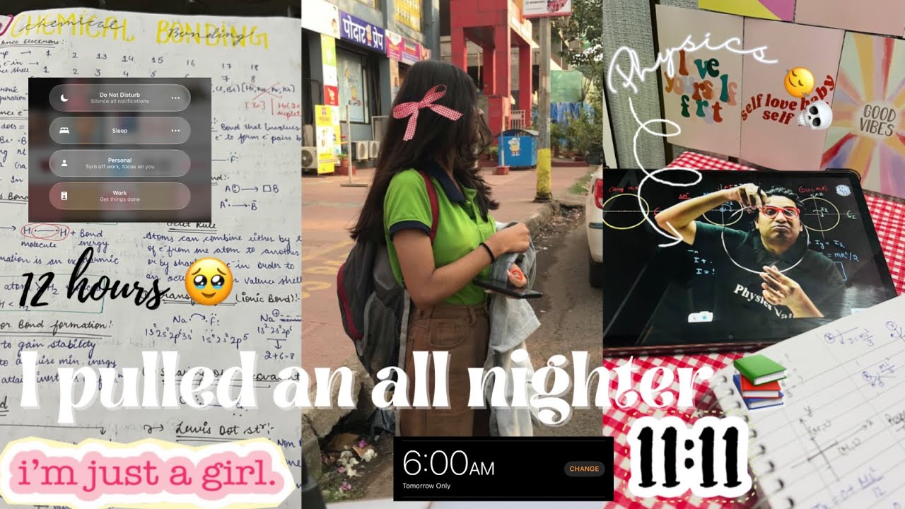📝 I Pulled an All-Nighter || Study Vlog for NEET Preparation ||ChasingAIIMS 🩺📚