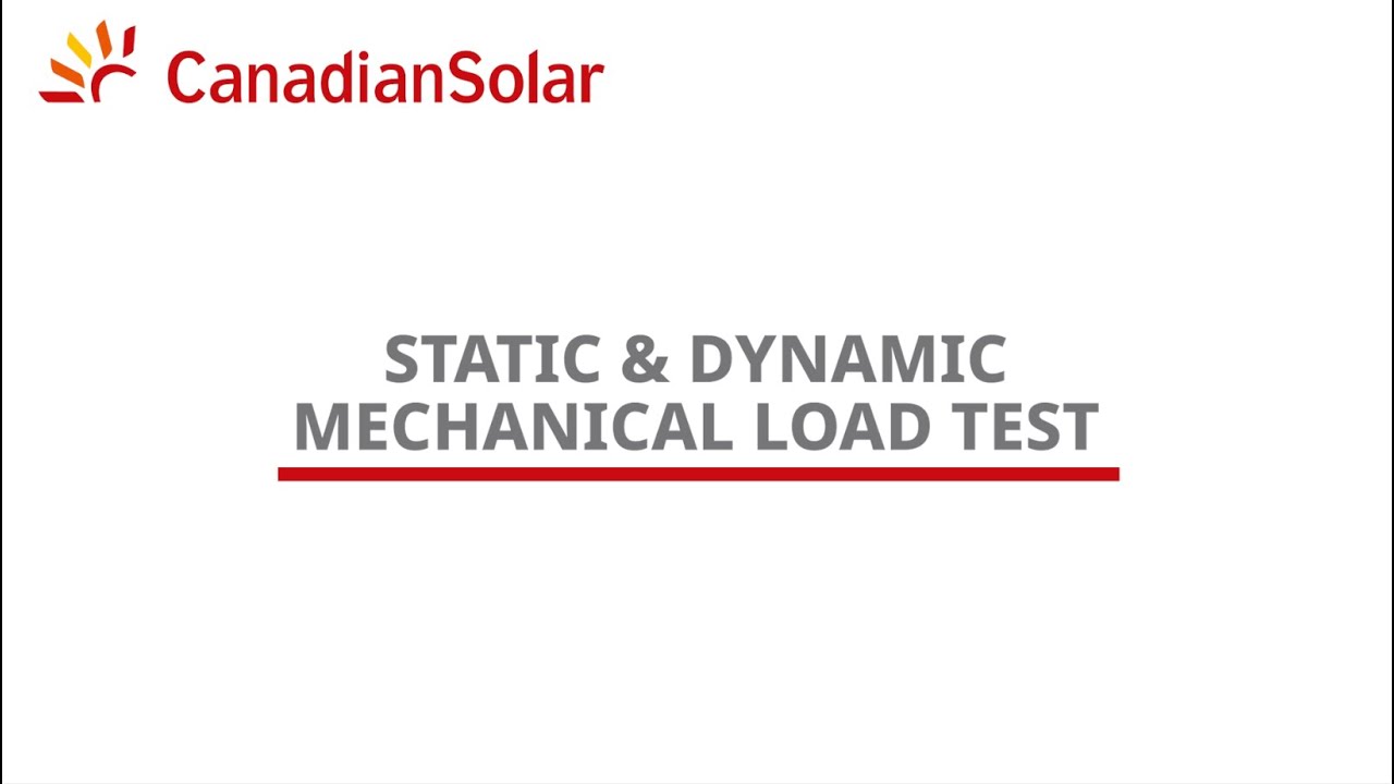 Static & Dynamic Mechanical Load Test