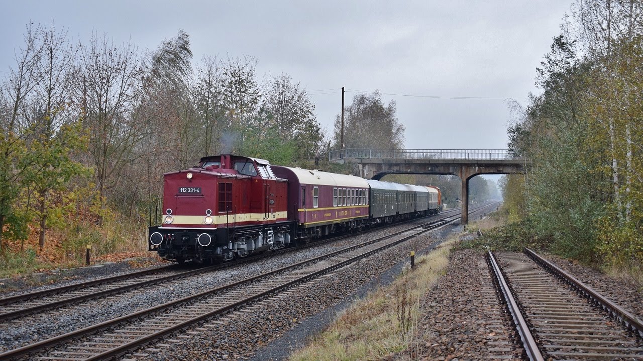 Zittau mit Dampfzügen (52 8141, 52 8195), Güterverkehr (105 015, 112 331), Jubiläumszügen, trilex