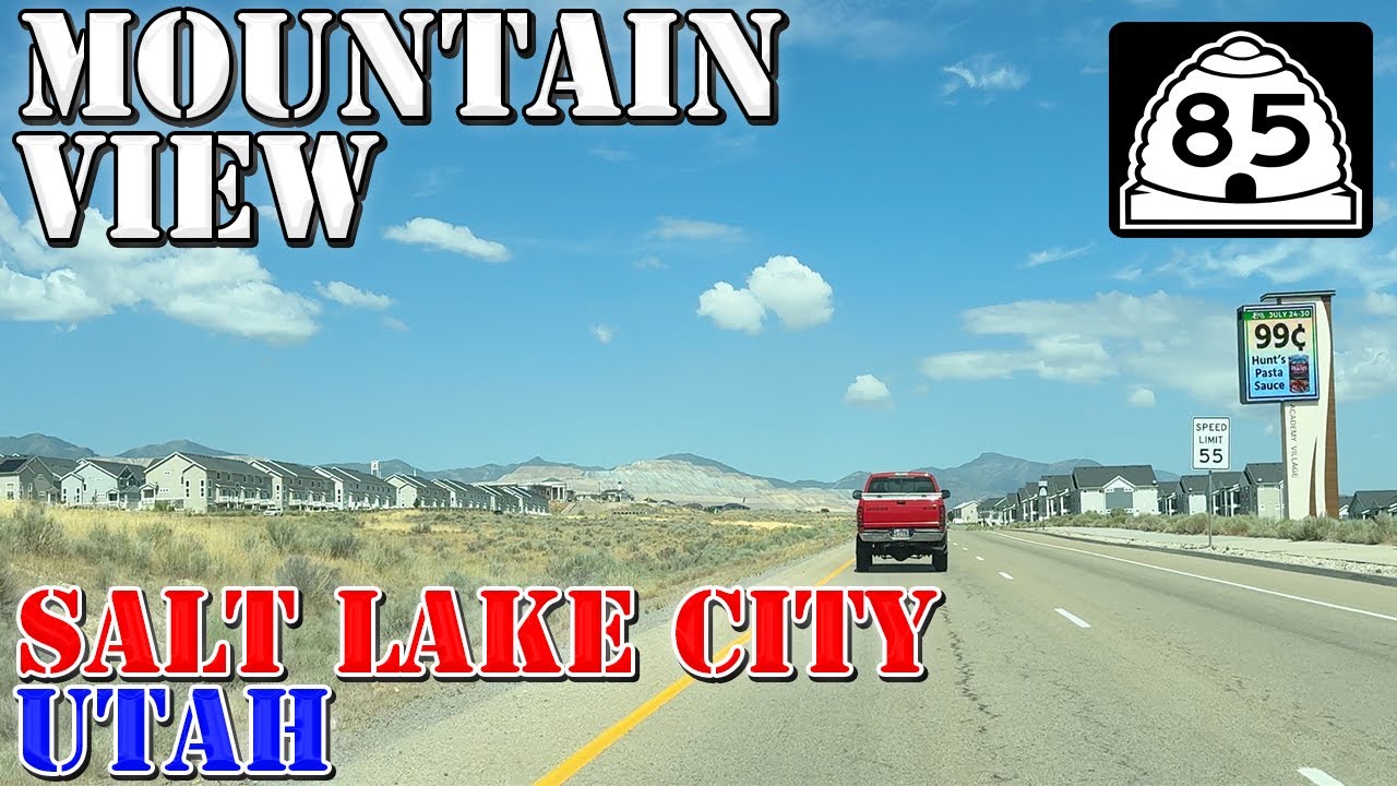 UT 85 North - Mountain View Corridor - Salt Lake City - Utah - 4K Highway Drive