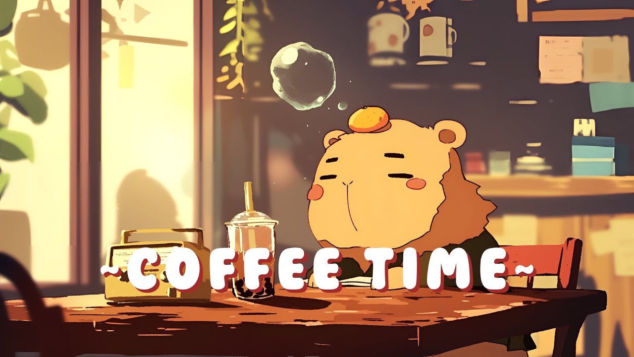 Capybara Study Beats - Lofi Hip Hop for Studying ~ Quiet Moments ~ 🦫 🌙 📖