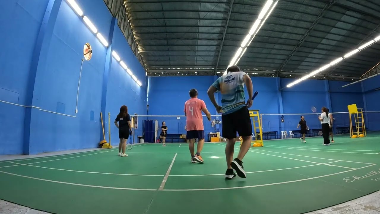 Playing Badminton at Smash Town Badminton Court, Koronadal City, South Cotabato