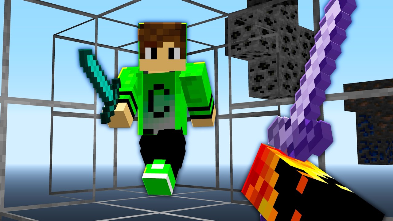 VIS&Atilde;O RAIO X vs CA&Ccedil;ADOR no MINECRAFT