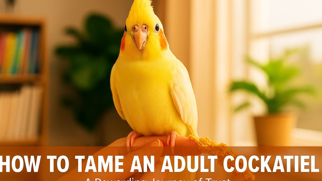 How to Tame an Adult Cockatiel/Guide for Beginners #CockatielTaming #LutinoCockatiel  #Cockatiel