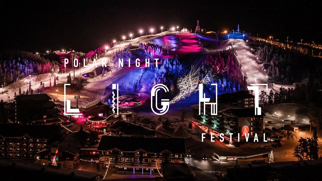 Polar Night Light Festival in Ruka Ski Resort