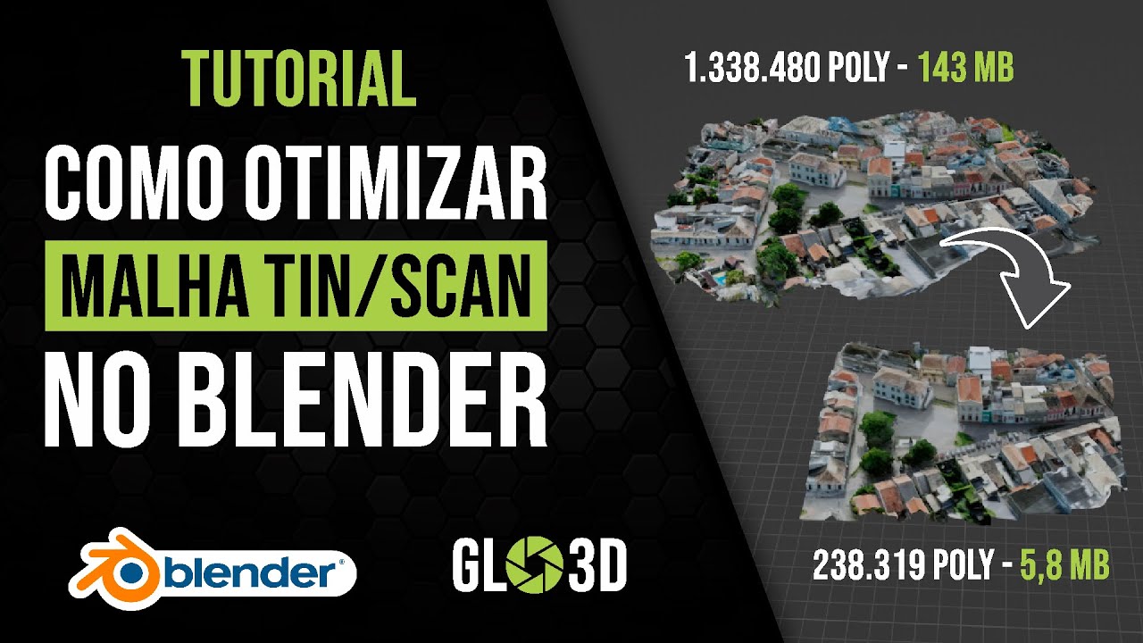 COMO OTIMIZAR MALHA TIN / MALHA DE SCAN NO BLENDER