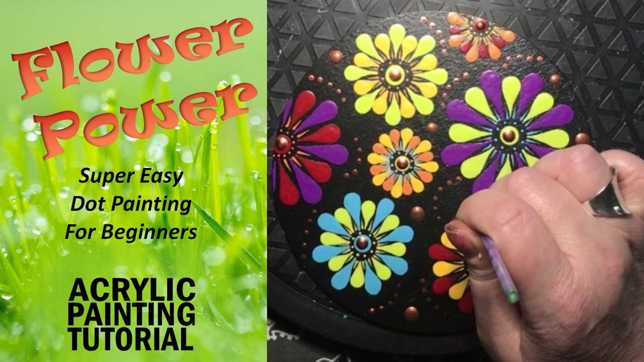 🎨 EASY Dot Painting Tutorial for Beginners | Flower Power Floral Explosion