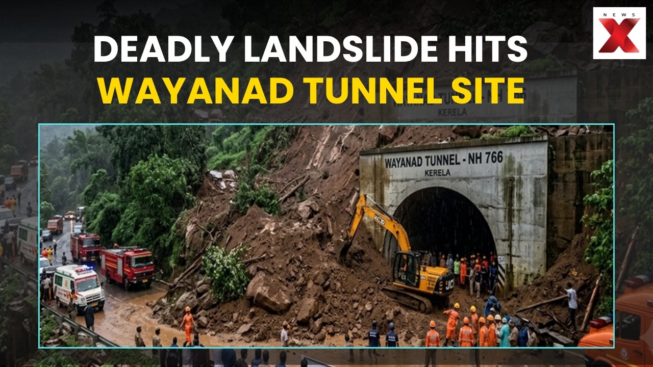 Wayanad Landslide On Cam: 2 Dead, 7 Injured, 7 Missing After Tunnel Project Collapse In Kerala