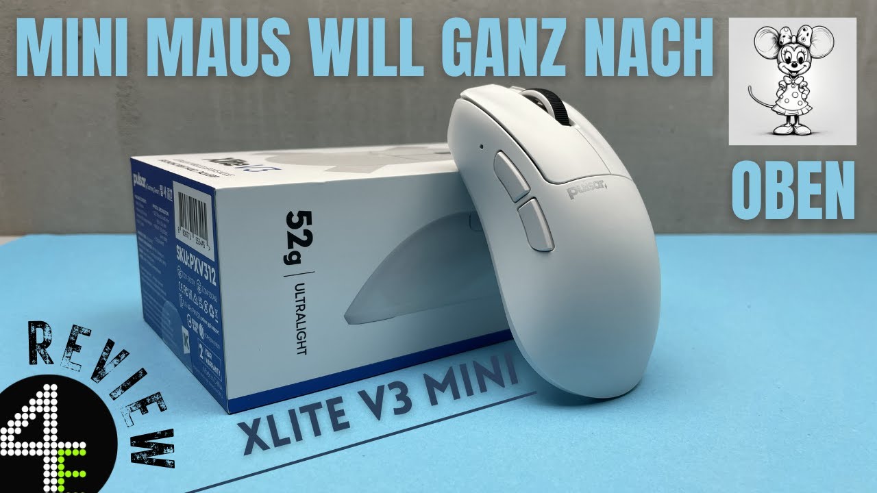 Pulsar Xlite V3 mini Review | Der kleine Ergo Gaming Mouse König?!?