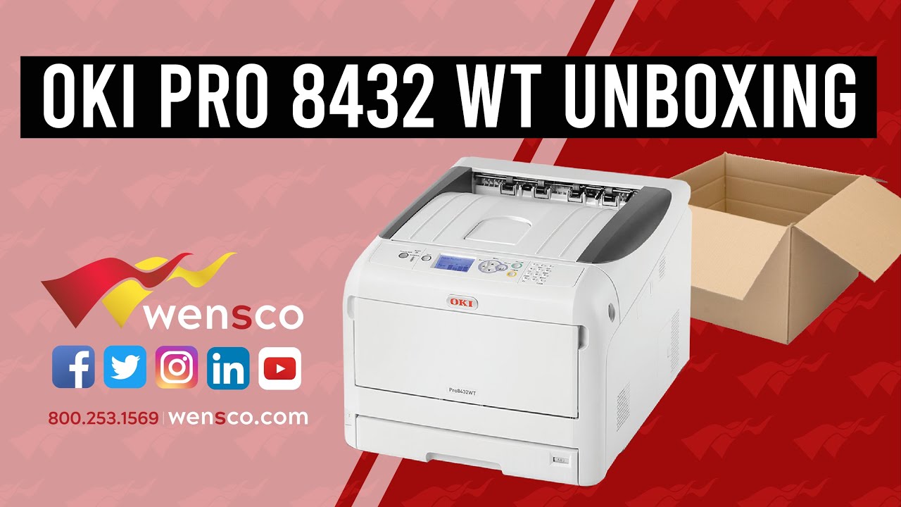 Wensco Sign Supply | OKI PRO 8432 WT Unboxing