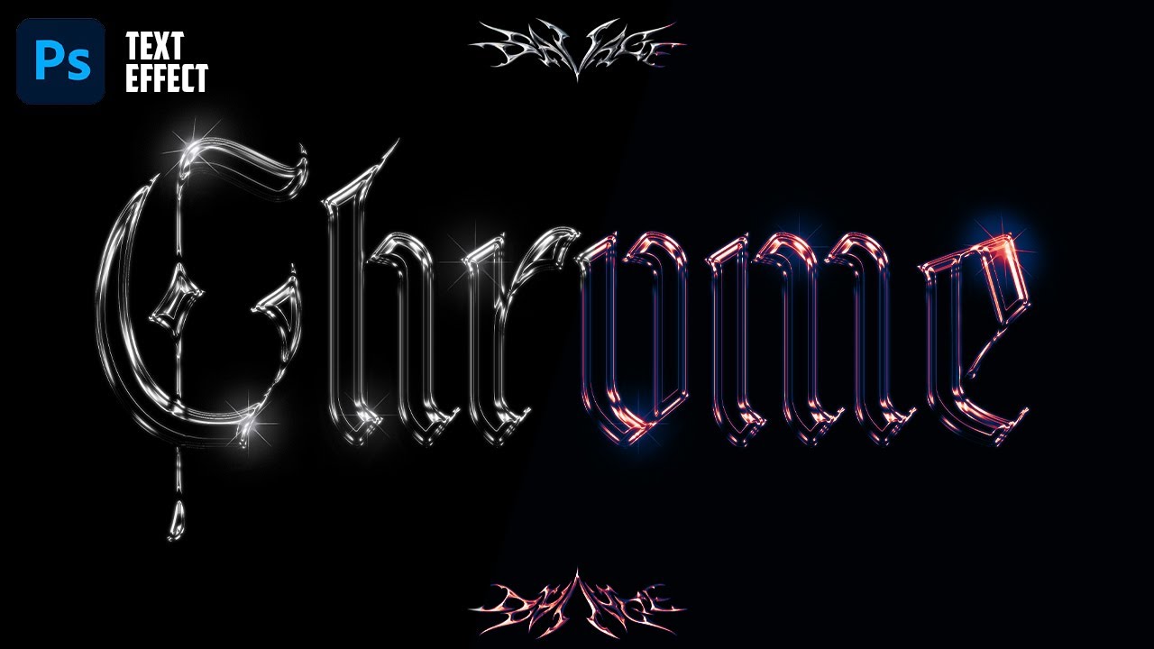 How to Create 3D Chrome Text Effect in Photoshop | Beginner's Guide to Photoshop Text Effects 2024