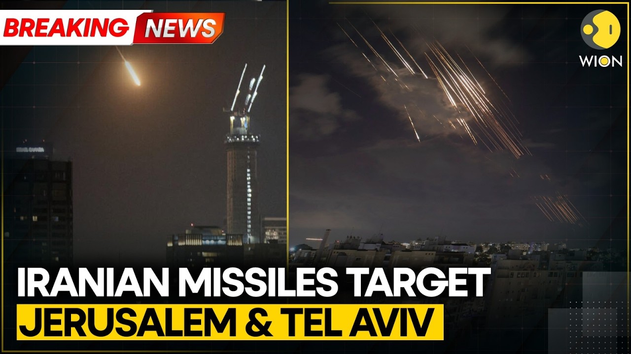 Israel-Iran War: Missile Interceptions Seen in Tel Aviv & Jerusalem | WION BREAKING