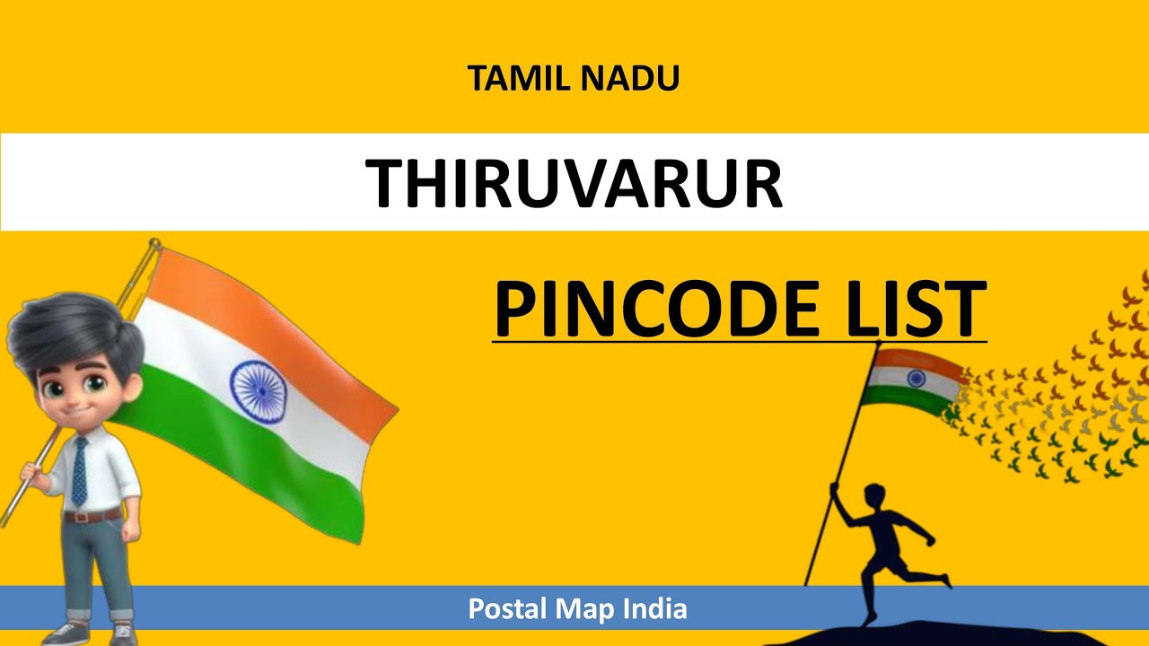 Thiruvarur District Pincode List || TAMIL NADU Zip Codes