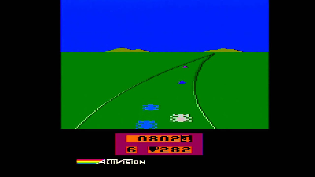 Enduro - Atari 2600 - 13&ordm; dia - Hardware Original - 1080p 60fps