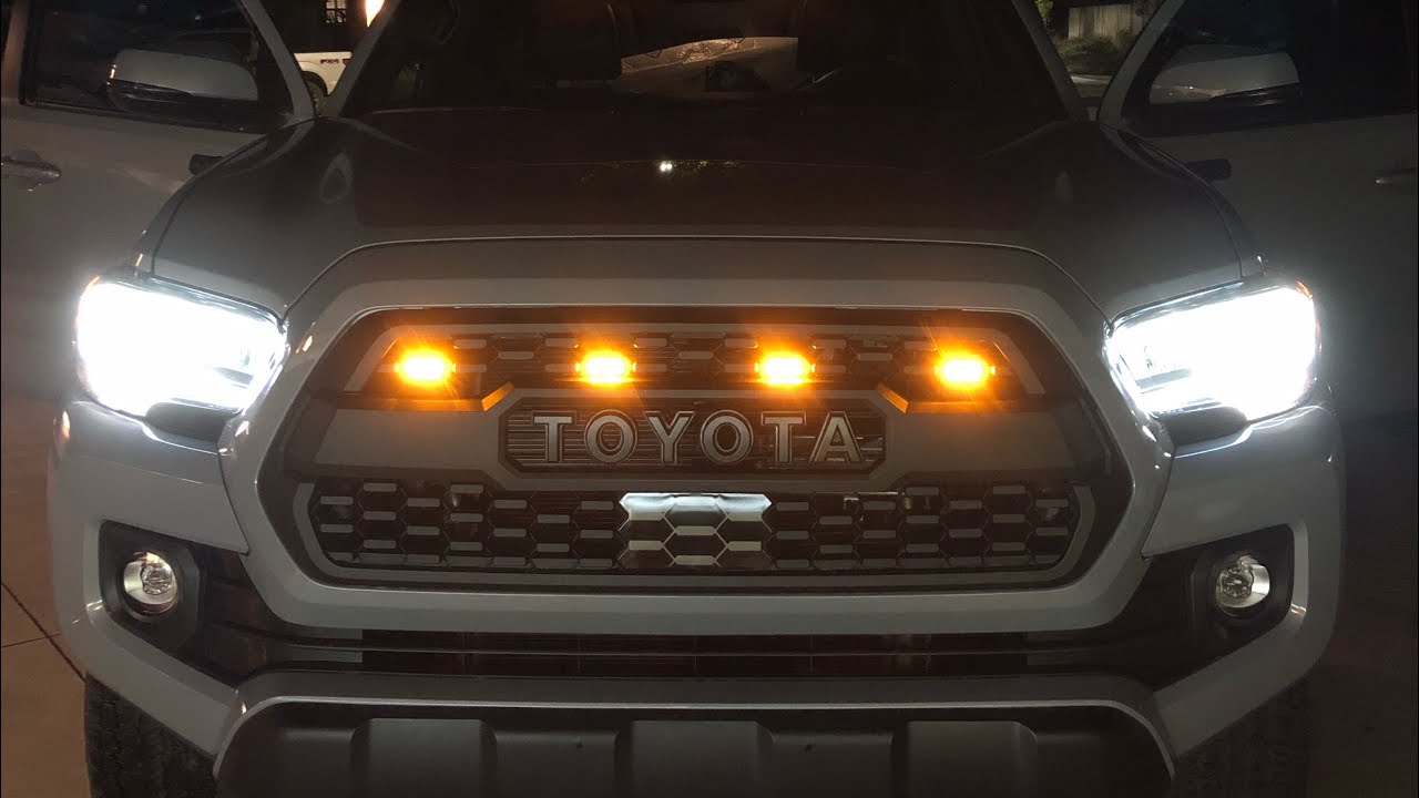 Tacoma TRD PRO Raptor lights install + wiring 🦖