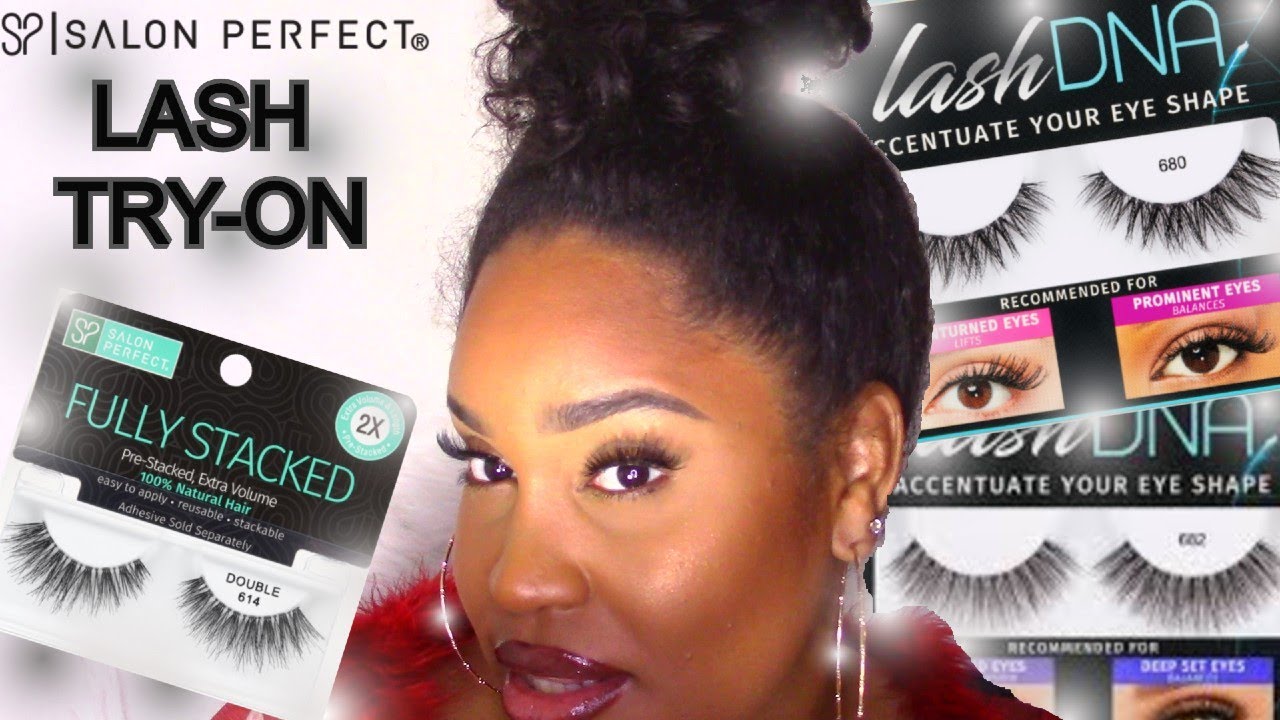 Salon Perfect Fully Stacked + Lash Dna LASH TRY ON HAUL l NelleDoingThings!