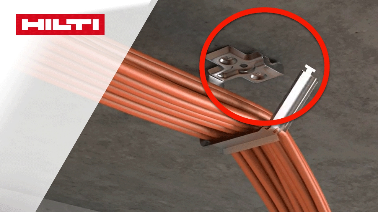 ANLEITUNG Wie montiert man den Kabelhalter Hilti X-ECH-FE MX?