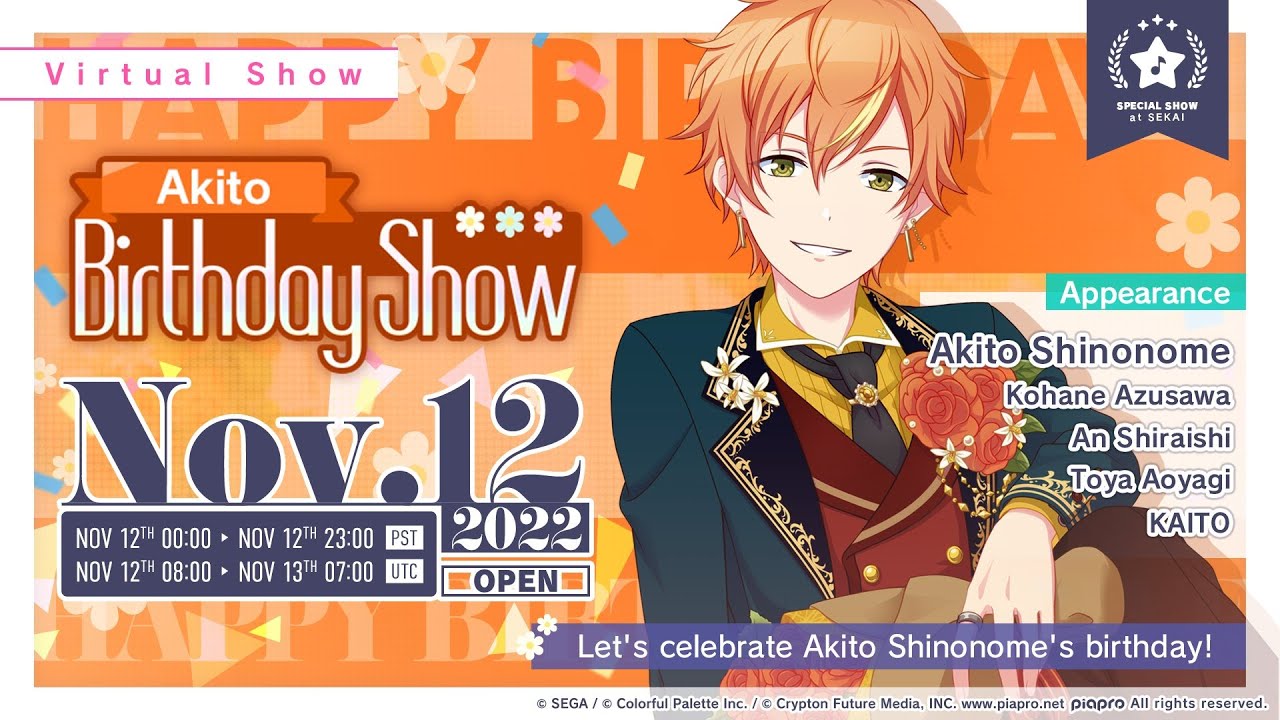 Shinonome Akito Birthday Virtual Live Show 2022 (EN Server) [Project Sekai]