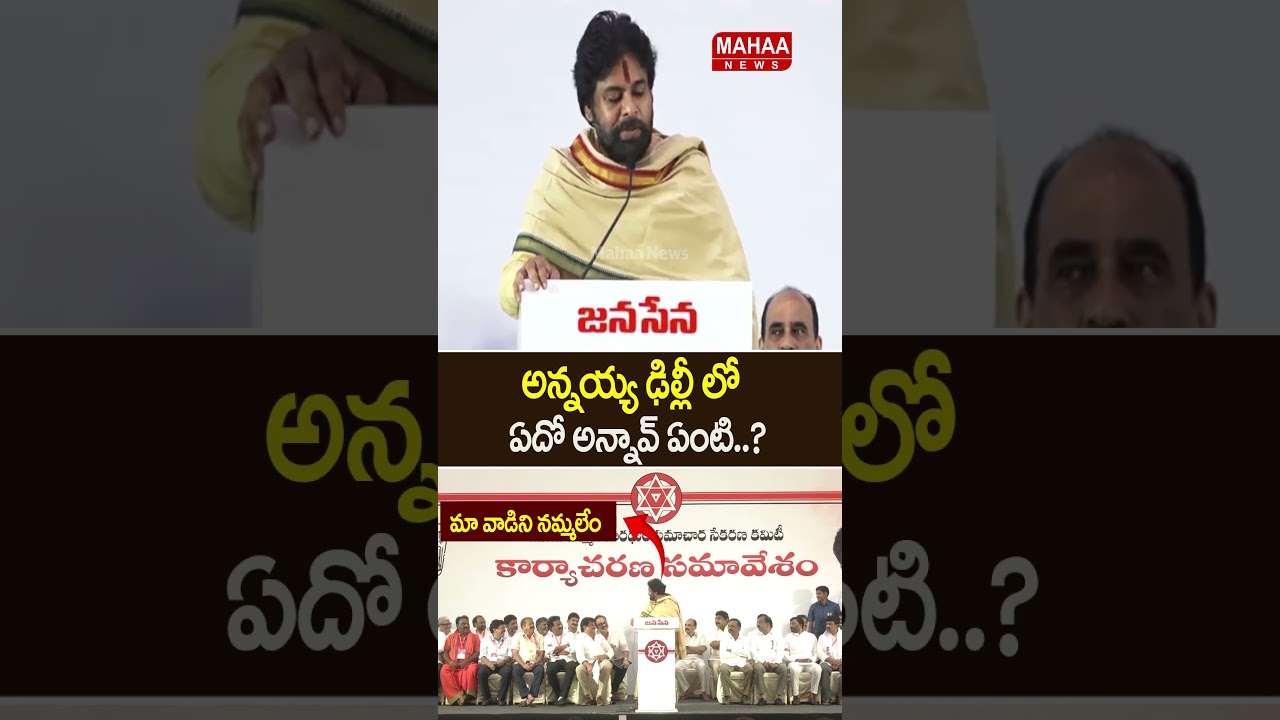 Brother, what did you say in Delhi..? Deputy CM Pawan Speech | Janasena Party | Mahaa News