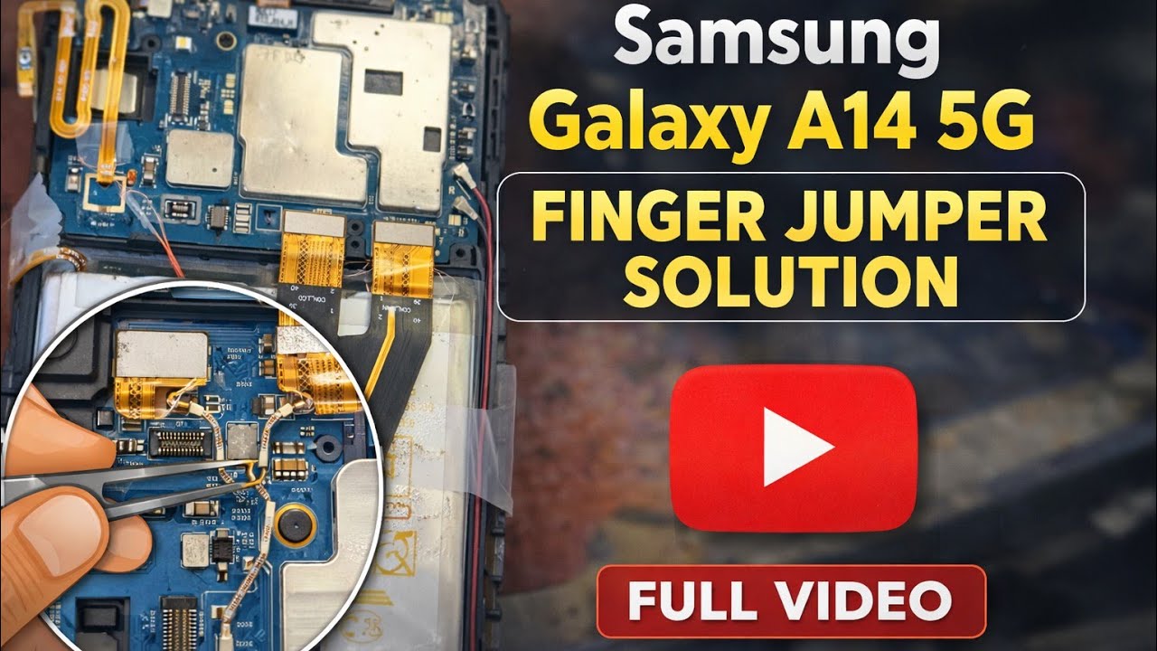 Samsung Galaxy A14 5G Finger Jumper Solution😱😱😱 | Fingerprint Not Working Fix | Full Repair Video