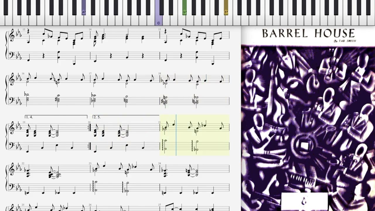 Barrel House by Tab Smith (1936, Jazz piano solo)