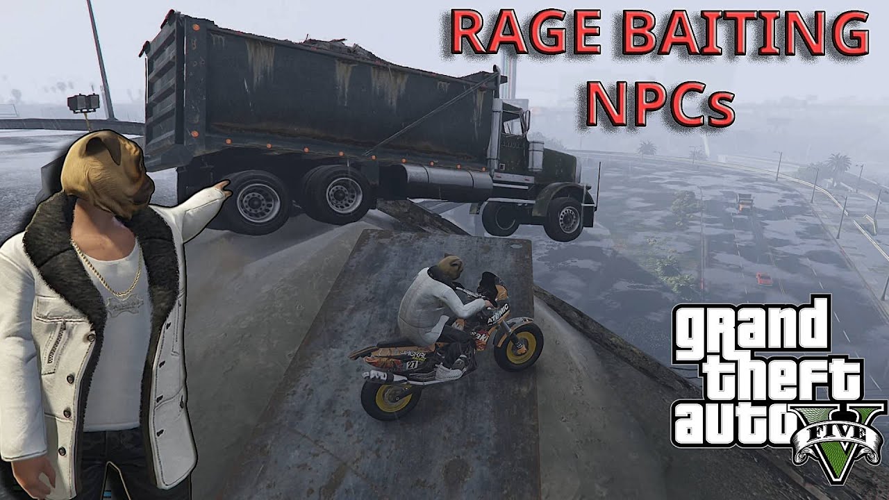 GTA 5: NPC RAGE-BAITING Gone Wrong. Epic Fails and Explosions