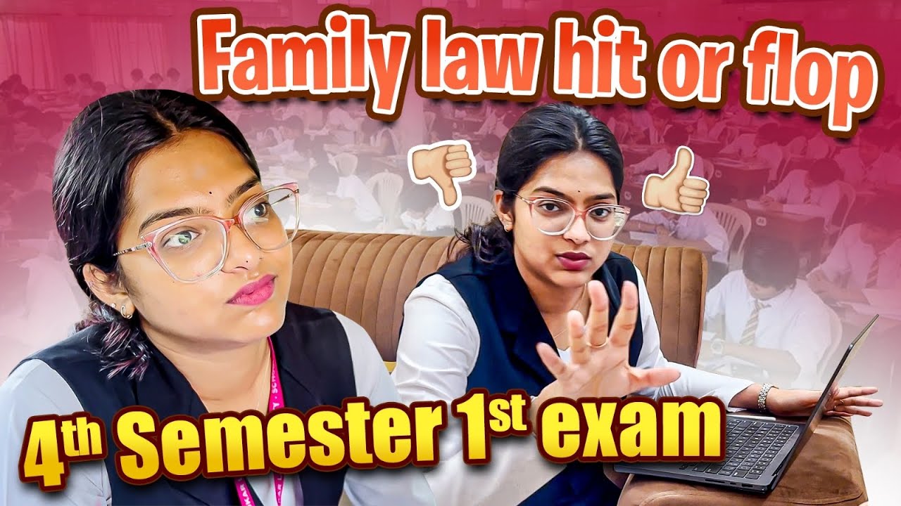4th Sem 1st Exam Done 👍🙏🏻|| #sneholic #lawschool #semester