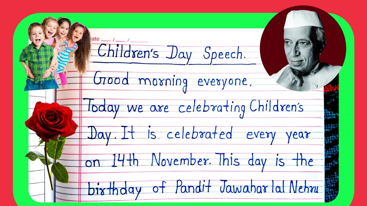 Children's Day Speech in English | 10 Lines Speech on Children's Day in English | November 11, 2025